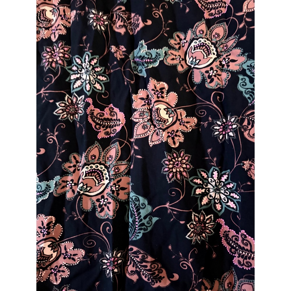 Carve Designs Macy Maxi Dress Women Large Black Floral Ecovero Sustainable Beach - Picture 5 of 10